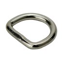 D Ring welded polished stainless steel V4A 4 x 25 mm A4 -...