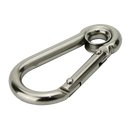 Carabiner with thimble made of stainless steel V4A S 10 x...