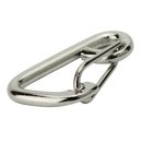 Carabiner with shackle 6 x 60 mm A4 stainless steel V4A