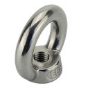 Ring nuts cast stainless steel DIN582 V2A A2 M10 - eye...