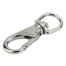 Stainless steel swivel carabiner L 85 mm A4