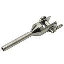 Swageless fork terminal turned stainless steel V4A D= 3...