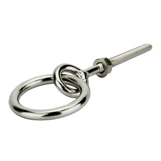 Eye bolt with metric thread and ring Stainless steel V4A M6 x 55 mm A4