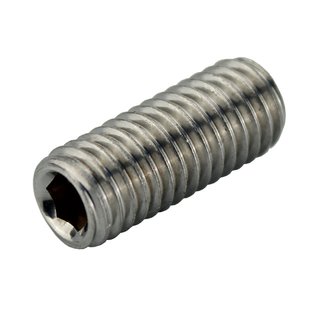 Threaded pin with hexagon socket and cup point Stainless steel DIN916 ISO 4029 A2 - V2A M6X12 - Stud bolts Threaded screws Metal screws Stud screws Stainless steel screws Grub screws