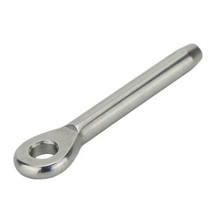 Eye rolling terminal V4A stainless steel D6 mm A4 Press fitting self-assembly