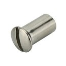 Sleeve nut with lens head and slotted hole stainless...