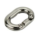 Emergency chain link for riveting in stainless steel V4A...