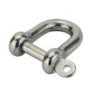 Shackle straight - captive bolt - made of stainless steel...
