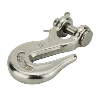 Chain hook self-clamping made of stainless steel V4A D 6 A4 - V4A