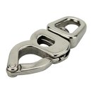 Trigger snap shackle made of stainless steel V4A L 102 mm A4