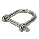 Shackle with large opening made of stainless steel V4A D...
