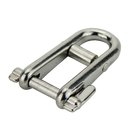 Key shackle with bar made of stainless steel V4A D 5 mm A4