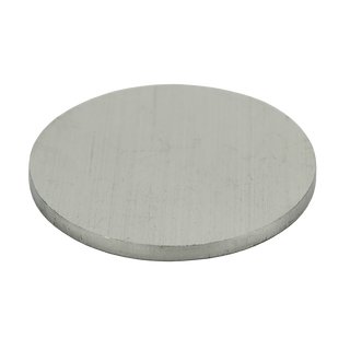 Round plate 30 x 4 mm stainless steel grinded on one side 240 grain without hole V2A A2 - anchor plate