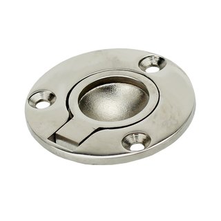 Floor lifter round investment casting polished stainless steel V4A D50 mm A4 - V4A