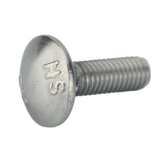 Flat round head screws with square collar DIN 603 A2 V2A M5X16 stainless steel - Stainless steel screw
