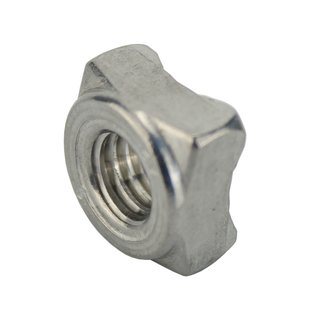 Weld nuts square M8 DIN 928 A2 V2A - square weld nuts Stainless steel nuts Special nuts