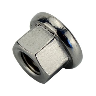 Hexagon nuts 1.5 d high stainless steel DIN 6331 A2 V2A M6 - collar nuts stainless steel nuts metal nuts fixing nuts