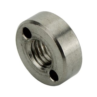 Two-hole nuts stainless steel DIN547 A2 V2A M10 - special nuts round nuts metal nuts stainless steel nuts