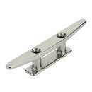 Belaying cleat flat with 2 holes stainless steel L 100 mm A4