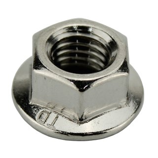 Flange nuts with locking teeth Stainless steel DIN6923 V2A A2 M6 - Locking Teeth nuts Lock nuts Hexagon nuts Stainless steel nuts Special nuts