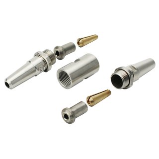 Double terminal stainless steel V4A A4 steel cable 6 mm (1X19) screw mounting self mounting - screw terminal