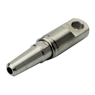 Eye terminal stainless steel V4A A4 steel cable 10 mm (1X19) screw mounting self mounting - screw terminal