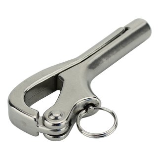 Pelican hook M6 stainless steel V4A A4