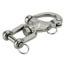 Snap shackle with swivel fork and bolt - L 68 mm A4