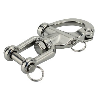 Snap shackle with swivel fork and bolt - L 87 mm A4