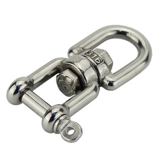 Shackle with swivel eye-fork stainless steel D 13 mm A4