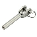 Swageless fork terminal internal thread right stainless...
