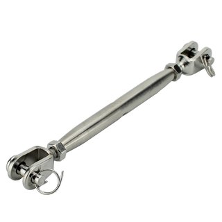 Eye tensioners fork/fork stainless steel V4A welded M20 A4 - Wire rope turnbuckles