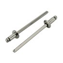 100 Blind rivets form a flat head stainless steel 3 x 6...