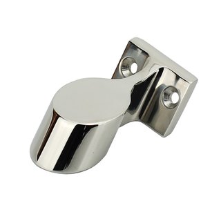 Handrail end piece 60 degrees D= 25 mm A4 - V4A stainless steel high gloss polished