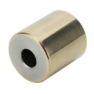 Spacer sleeve hand polished real gold plated 24 carat - spacer sleeve spacer spacer for M5 stainless steel V2A 15x5 mm